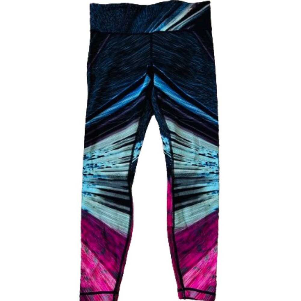 NWOT LuLuLemon colorful cropped leggings, Size 12